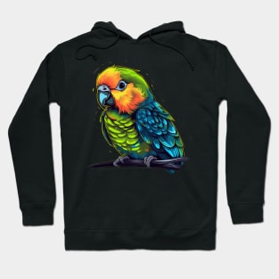 Parakeet Smiling Hoodie